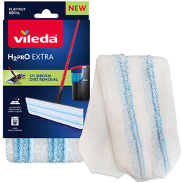 Vileda H2PrO Flat Mop Refill | Microfibre mop pad for superior cleaning results