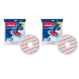 Vileda Spin & Clean Refill - 2 Pack Bundle