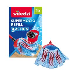 Vileda SuperMocio 3Action XL Refill | Replacement Mop Head | Fits all SuperMocio Mops
