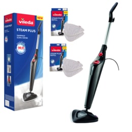 Vileda Steam Mop Plus and 6 Mop Pads Bundle