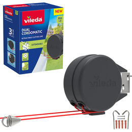 Vileda Dual Cordomatic | 30m Retractable Washing Line
